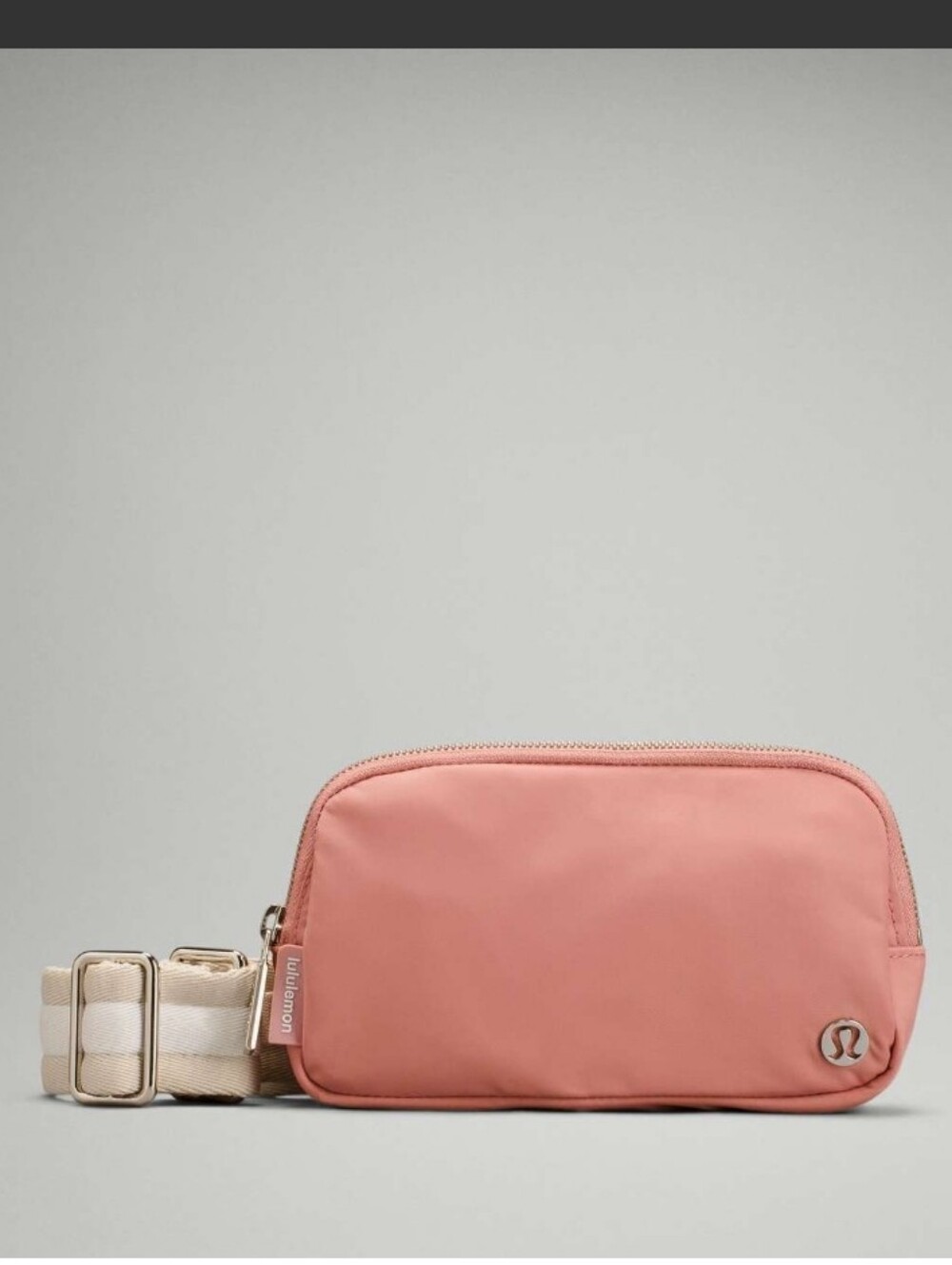 lululemon Crossbody Bag in Pink Pastel with Cream Strap